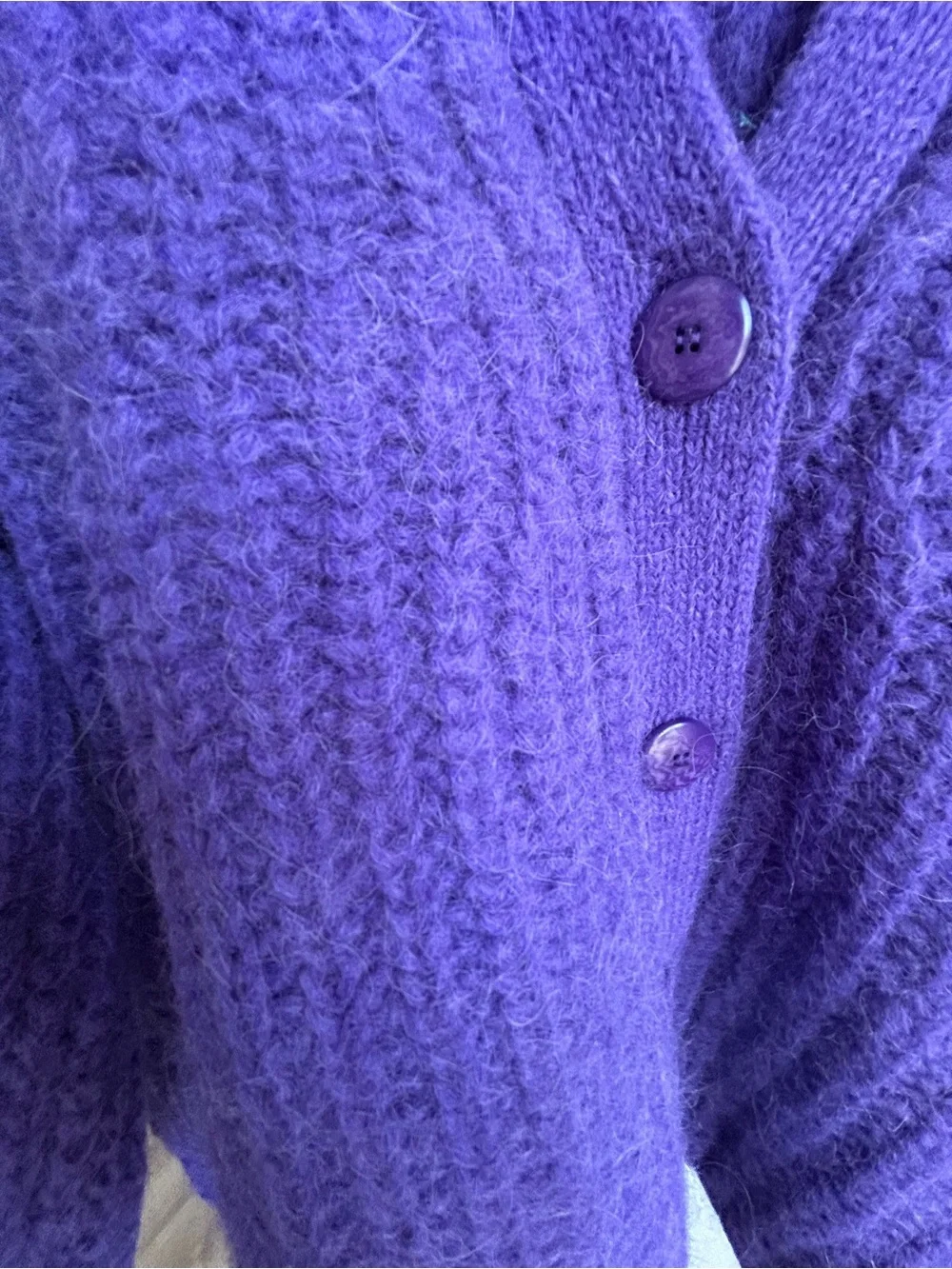 NWOT 🇫🇷 Sézane Basile Cardigan Sweater Purple